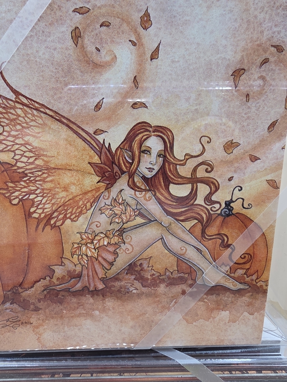 40 Halloween Note Greeting Cards Fall Fairies Pumpkins Leaves Amy Brown - Picture 3 of 5